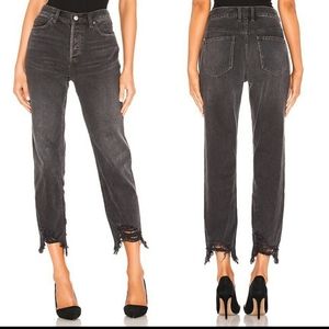 Free People Chewed Up Midrise Straight Jean